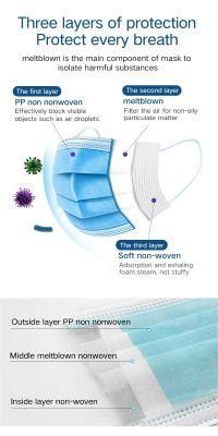 Ear Loop 3-Layer Disposable Protective Face Mask