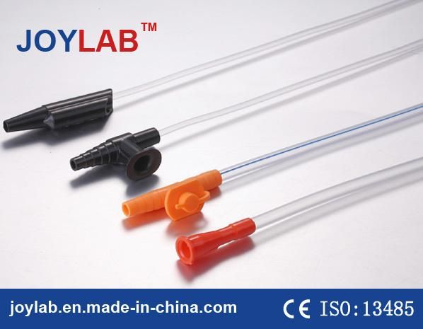 Ce&ISO Approved Many Colors Closed PVC Suction Catheter
