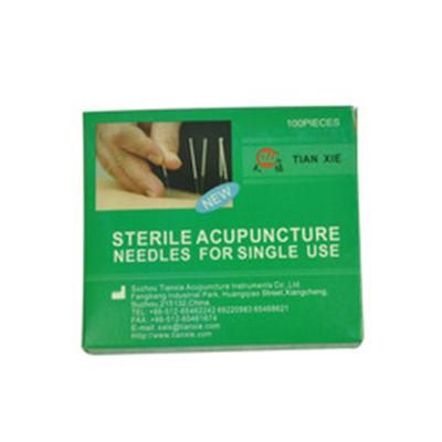 Chinese Reliable Traditional Disposable Sterile Copper Wire Handle Acupuncture Needles with Aluminum Foil Packing