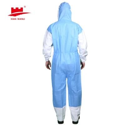 White Type 5 6 Industrial Safety Waterproof Chemical Disposable Coverall