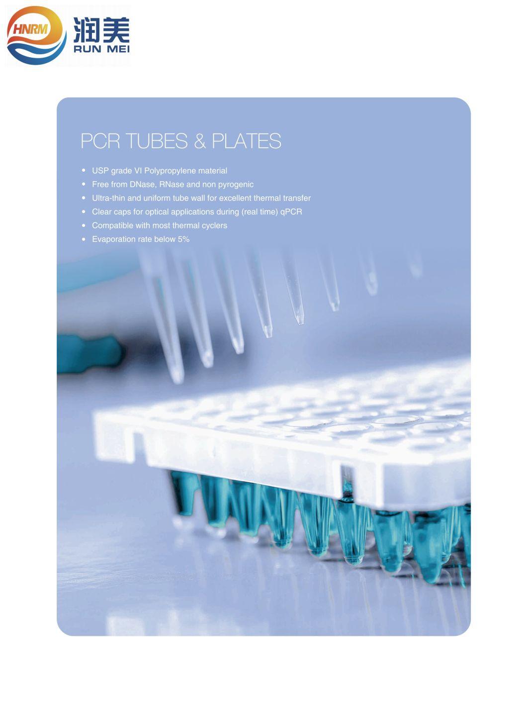 PCR Plates Disposable 0.1ml 0.2ml 96 Well Reaction Half Skirted Rack Tube PCR Plates