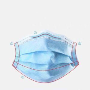 3-Ply Disposable Free Mask with Earloop Facemask Masque Facial Respiratoire