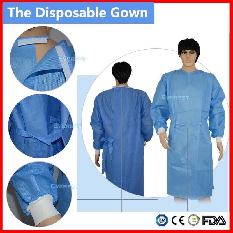 PP Surgical Gown with Elastic Cuff