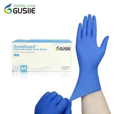 Disposable Factory Exam Powder Free Nitrile Gloves