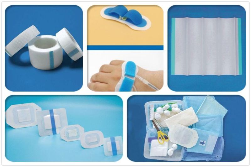Manufacturer Adhesive Surgical Non-Woven Fabric Film Dressing Sterile