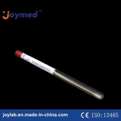 Factory Price Medical Disposable Plastic Wooden Applicator Sticks with Tube Cotton Tip Female Swab