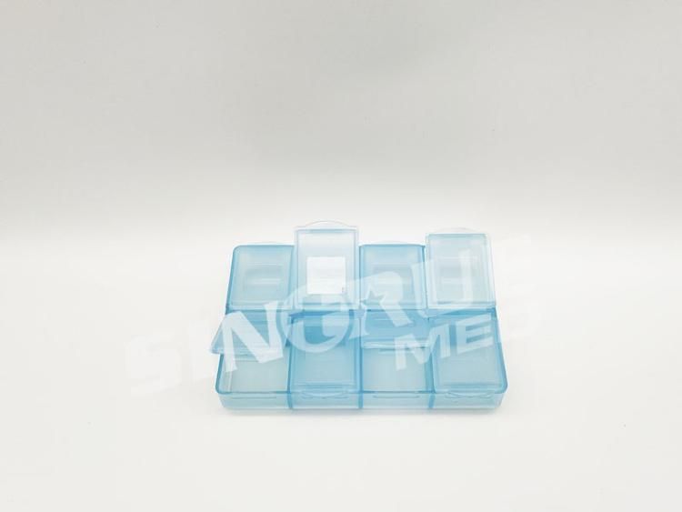 Home Use 8 Case Transparent Plastic Pill Box