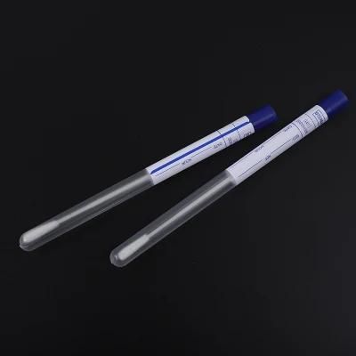 Disposable Medical Sterile 17.8cm/3cm Breakpoint Oral Nylon Flocking Sampling Swab Test with Tube