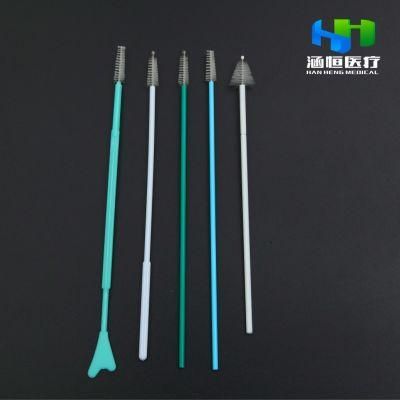 8106-B Disposable Epoxy Ball Sterile Sampling Brush Medical Cervical Brush Nylon Brush