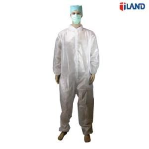 Disposable Nonwoven PP Microporous Polypropylene Protective Gown Type5/6 Coverall