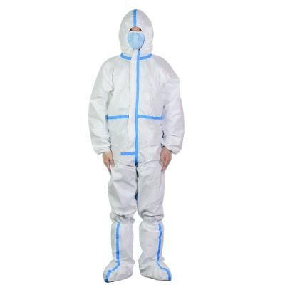 Customized PPE Kit Disposable Waterproof Chemical Disposable Working Coverall