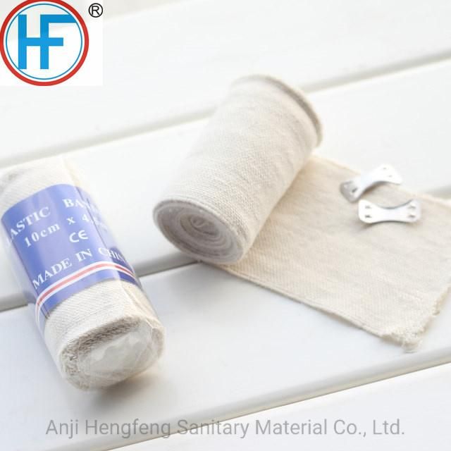 Mdr CE Approved Factory Price Rubber Bandage Elastic Plain Bandage for Hospital