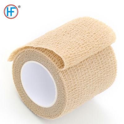 Mdr CE Approved OEM Soft &amp; Light Fabric Hemostasis Self-Adhesive Bandage Without Clip