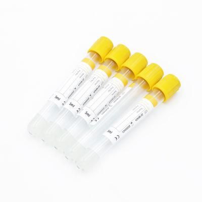 Medical Use Disposable Yellow Cap Top Gel and Clot Activator Sst CE Certificated Lab Vacuum Blood Collection Tube