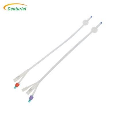 CE&ISO Silicone Foley Catheter with Radiopaque Line for X-ray Visualization
