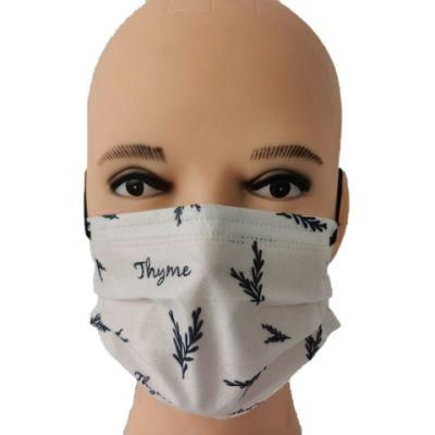 2021 New Design Soft Breathable Spunlace Medical 3ply Black Surgical Face Mask