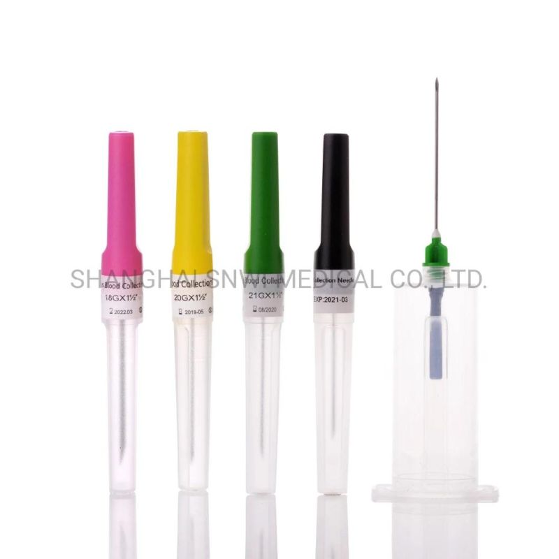 Hospital Vacuum Blood Collection Tubes 18 20 22 23 Gauge Blood Drawing Needle