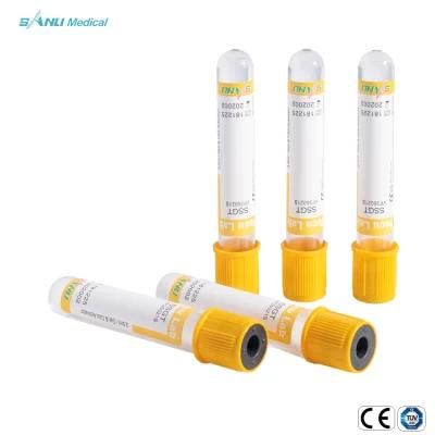 CE and ISO Approved Ssgt Tube Are Coated with Clot Activator and Gel for Serum Separation