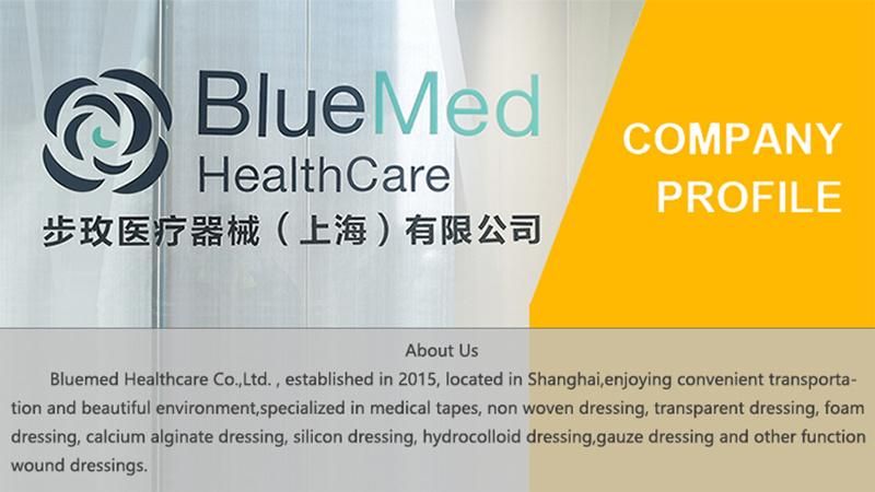 Bluenjoy High Quality Sterile Silicone Foam Wound Dressing for Hospital