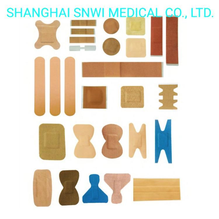 Medical Various Colors and Sizes Waterproof PE Wound Plaster Wound Care Band-Aid Adhesive Bandage