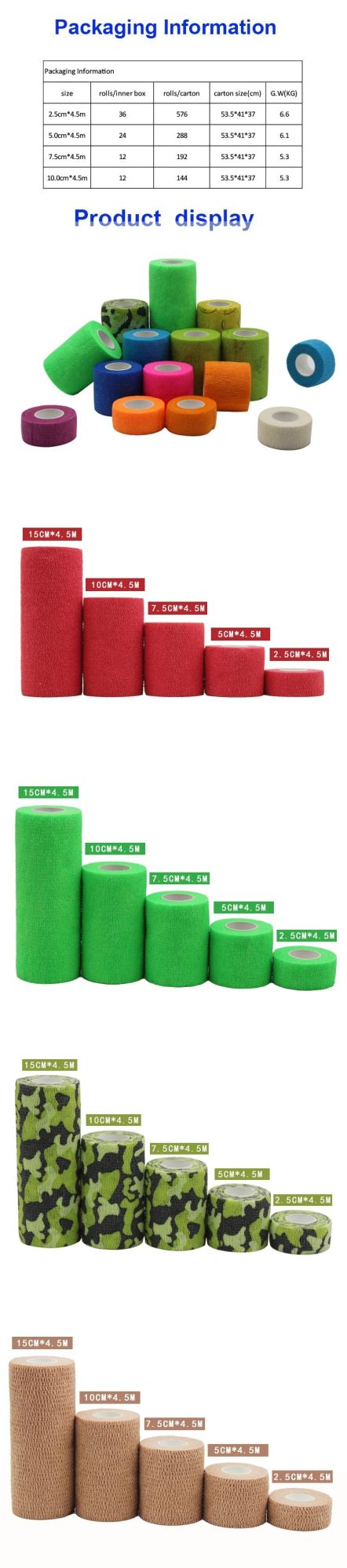 Self-Adhesive Cohesive Bandage