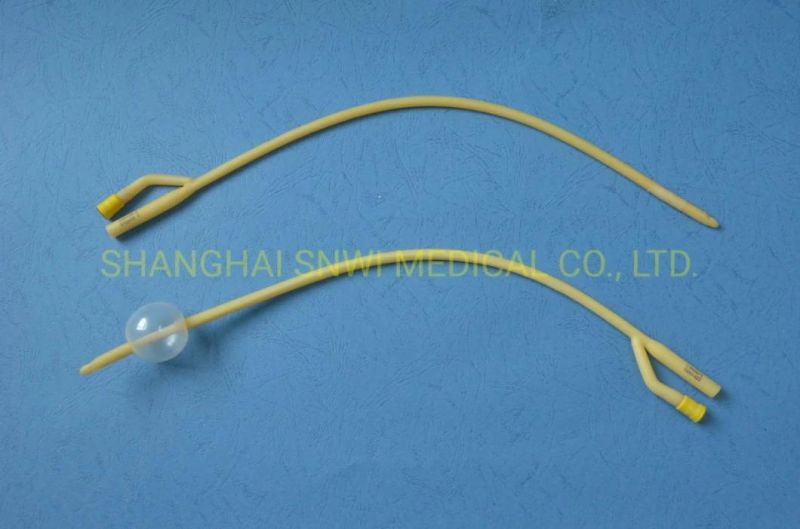 Medical Sterile Latex Foley Catheter 100% Silicon Coated