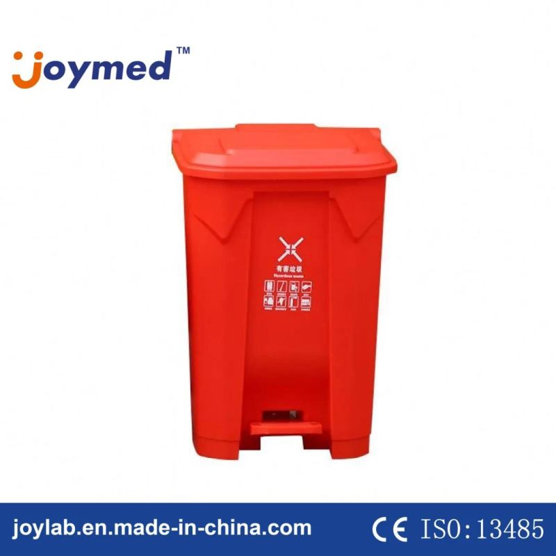 Best Price 87L Plastic Step-on Trash Can Hands-Free Waste Bin Large Capacity Commercial Utility Step Foot Pedal Garbage Bin
