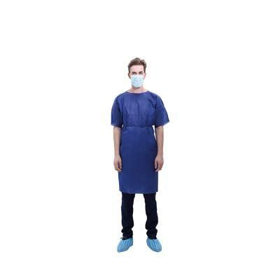 CE ISO Nonwoven Disposable Patient Gown for Hospital