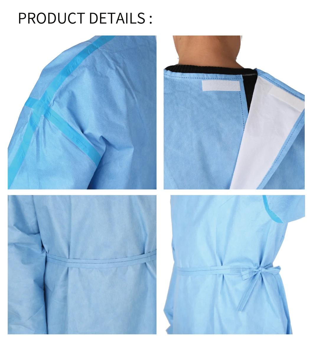 Hot Selling AAMI Level 1/2/3 Disposable Surgical Gown with Test Certification