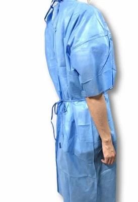 Disposable Medical Surgical Short Sleeve Isolation Gown Protective Clothing for Sale