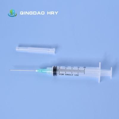Disposable Medical Sterile Medical PP Syringe with Needle or Safety Needle CE FDA ISO &510K Certified