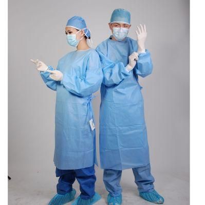 Surgical Coat Hospital CPE SMS SMMS Smmms Gown Sterile Lab Coat Disposable