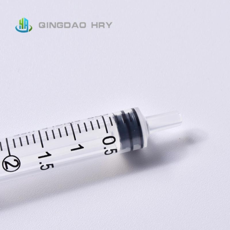 2.5ml Disposable Syringe Luer Slip Without Needle Factory with FDA 510K CE&ISO Improved for Vaccine Stock Products and Fast Delivery