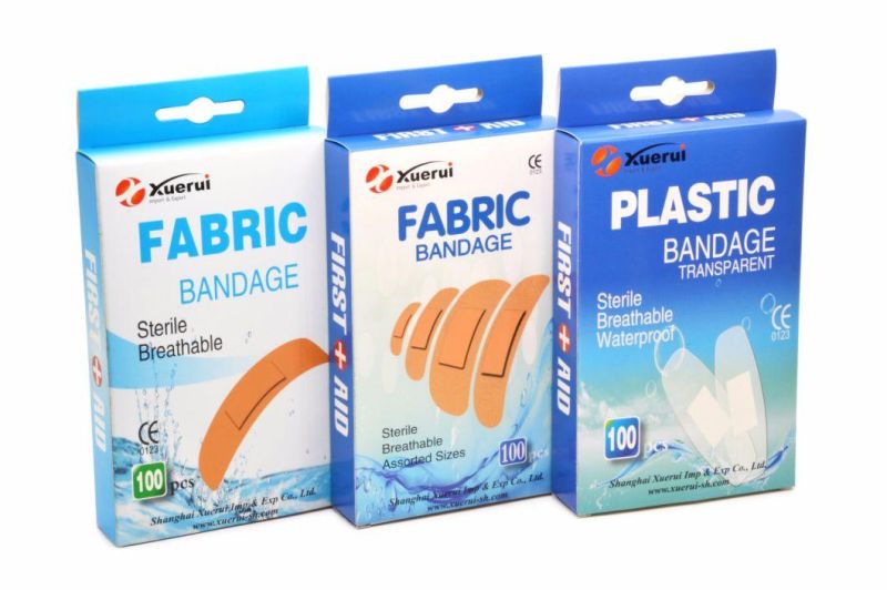 First Aid Adhesive Bandage, Wound Plaster with Ce, FDA Approved