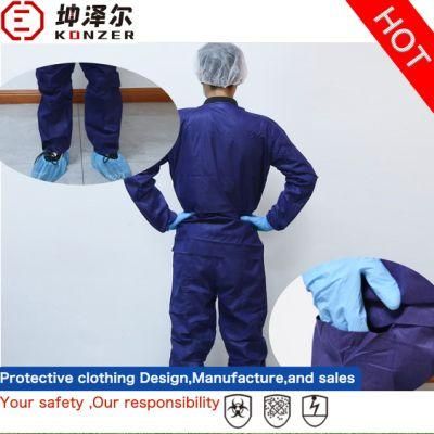 Unisex Non Woven Spunbond and Breathable Film Protective Clothing Surgical Clothes