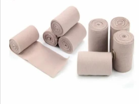 Disposable Medical Supply Skin Color Rubber High Elastic Bandage Rubber Elastic Bandage