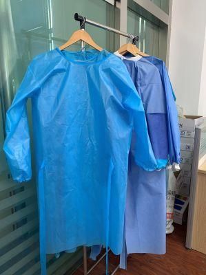Surgical Gown SMS Doctor&prime;s Surgical Gown Isolement Blouse Chirurgicale Disposable Patient Medical Doctor Gown Sterile