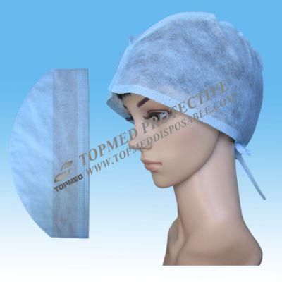Nonwoven Surgical Cap or Surgical Hat Surgical Hood Cap Non Woven Cover Head Disposable Cap for Surgeon