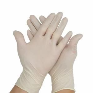 China Powder Free Safety Examination Medical Disposable Latex Gloves Supplier