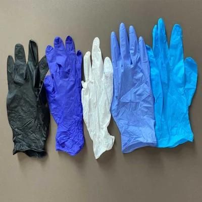 Blue Powder Free Manufacturers Hand Protection Examination Nitrile Gloves