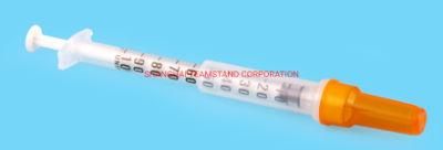 CE/FDA Approved Disposable Insulin Syringe 50/101units for Insulin Injection with Factory Price