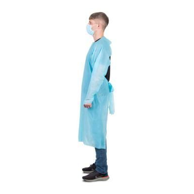 Disposable CPE Gown with Thumb Loop Protective Apron for Protective Gown