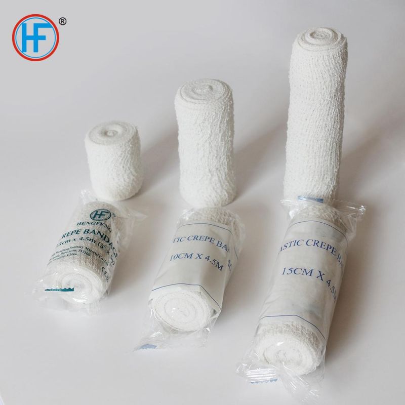 Elastic Crepe Bandage Wrap, Latex-Free Elastic Wraps for Medical