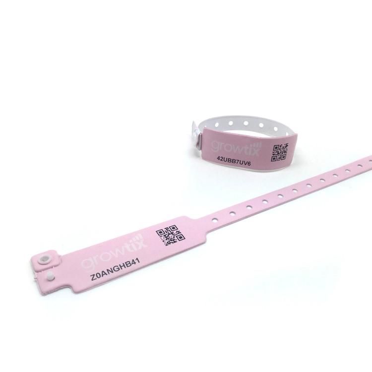 High Quality ID Vinyl PVC Bracelet Printed PVC Plastic Vinyl Wristband