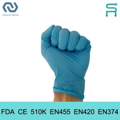 Fast Delivery 510K En455 En420 Disposable Nitrile Examination Gloves
