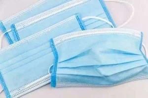 Earloop Blue Safety 3 Ply Face Mask Suppliers Adult Disposable Face Masks for Workers