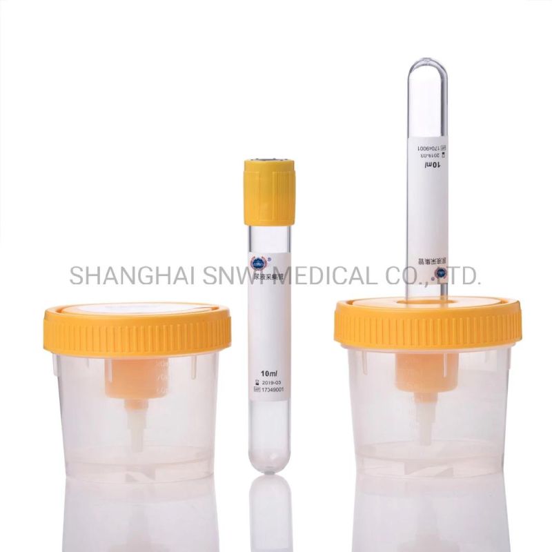 Non-Toxic Pyrogen Free Non-Sterile Medical Vacuum Urine Collection Tube