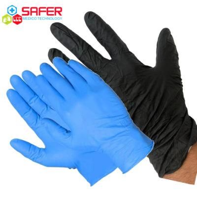 Exam Gloves Nitrile Powder Free Disposable Black