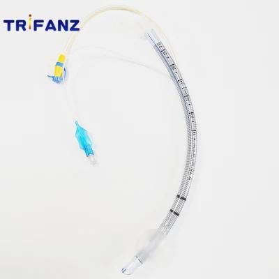 High Quality Medical Reinforced Disposable Tracheostomy Tube with Cuff