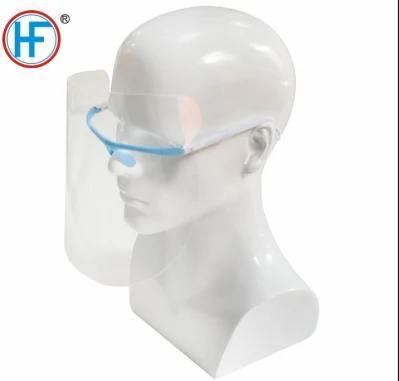 Mdr CE Approved Safety Disposable 0.25s Thickness Protective Face Shield with Eyeglasses for Adult